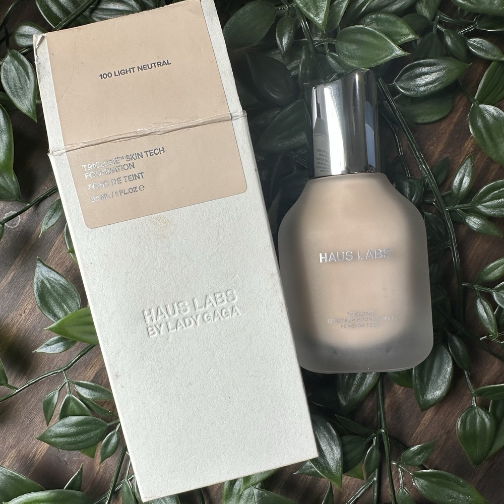 HAUS LABS Triclone Skin Tech Medium Coverage Foundation - 100 LIGHT NEUTRAL -